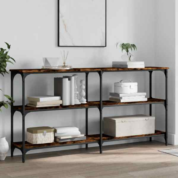 vidaXL Konsolentisch Räuchereiche 150x29x75 cm Holzwerkstoff, 834107