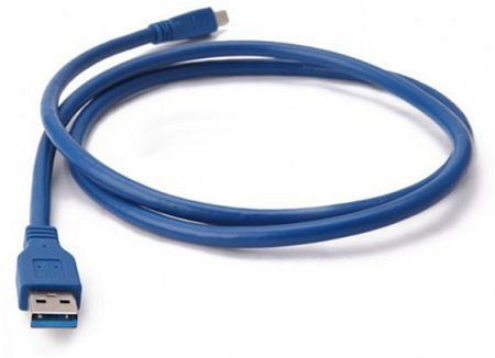 MANHATTAN Hi-Speed USB 2.0 Anschlusskabel, Typ A Stecker - Typ Mini 5-polig Stecker, Blau, 3 m, 302364