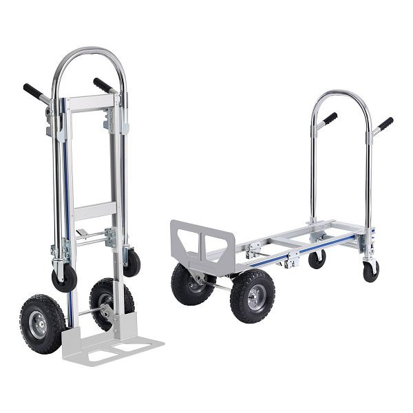 VEVOR 2-in-1 Sackkarre Klappbar 249/363kg Tragfähigkeit Transportkarre Aluminiumlegierung & Kohlenstoffstahl Sackkarre, DGNSTHC800BEQ4JJTV0