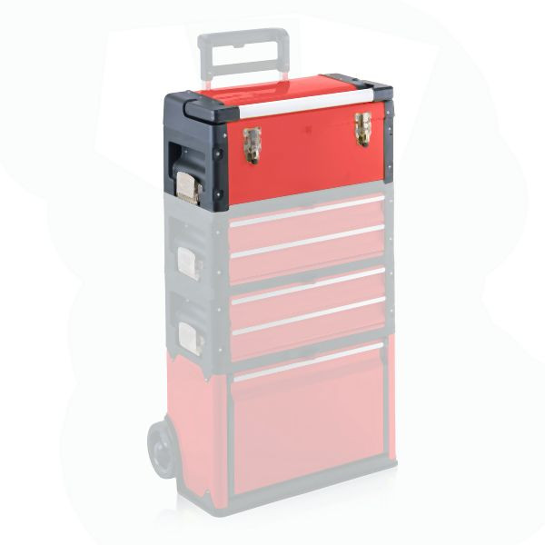 Metra Werkzeugkasten, Trolley Top-Box Comfort rot, 10721