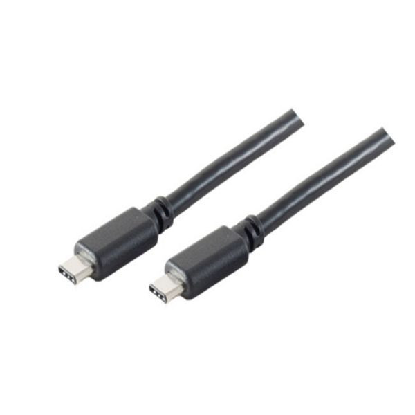 S-Conn USB Kabel 3.1, Typ 3.1 C-Stecker auf Typ 3.1 C-Stecker, Rev 3.1, schwarz, 2,0m, 77140-2.0