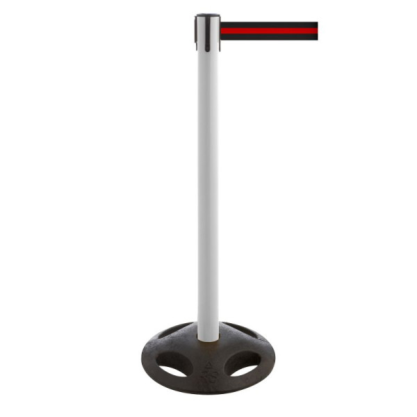 Stein HGS Personenleitsystem -P-Line Utility-, weiß, schwarz/rot/schwarz waagerecht (gestreift), mit magnetischem Gurtendstück, 12828m-0604