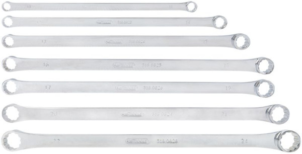 KS Tools CHROMEplus Doppel-Ringschlüssel-Satz, XL, 7-teilig, 518.0830