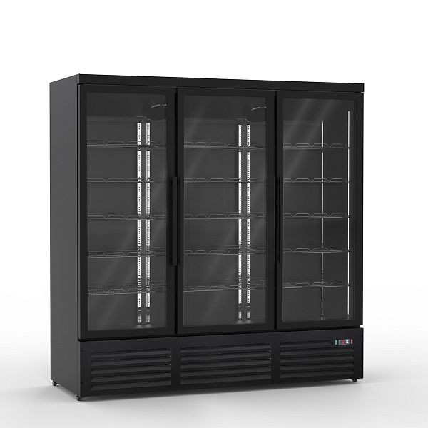 A&S Polarny Getränkekühlschrank 1900 Liter, schwarz, 1880 x 710 x 2030 mm, KS-1600-N
