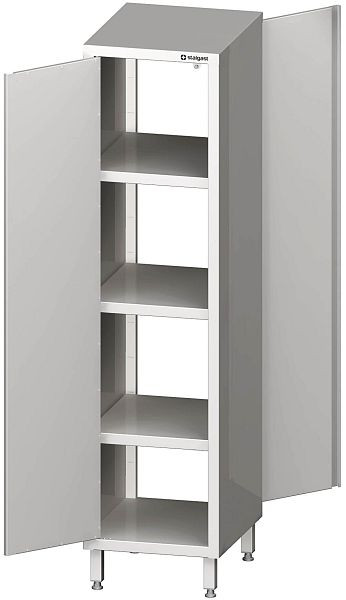 Stalgast Durchreiche-Hochschrank mit Flügeltüren, 600x500x2000 mm, verschweißt, VHK06504