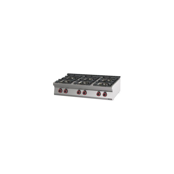 Casselin Gasherd, freistehend, 6 Kochstellen HP 120 - Linie 700, C7FOG6FHP120