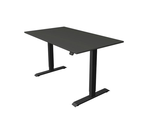 Kerkmann Sitz-/Stehtisch Move 1 anthrazit, B 1400 x T 800 mm, elektrisch höhenverstellbar von 740-1230 mm, anthrazit, 10182913