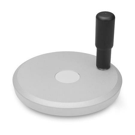 Ganter Scheibenhandräder, Aluminium, kunststoffbeschichtet (GN 923-140-K14-A-SW), VE: 5 Stück, 923-140-K14-A-SW