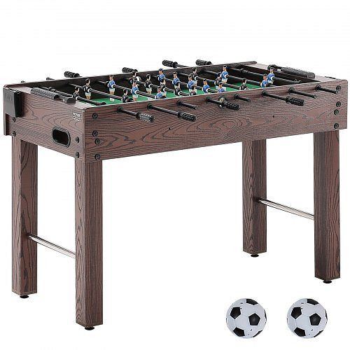 VEVOR Kickertisch, in Standardgröße, für Zuhause, Familie und Spielzimmer, Fußball mit, inklusive 2 Bällen und 2 Getränkehaltern, ZZKZQZ48YCBB86HRRV0
