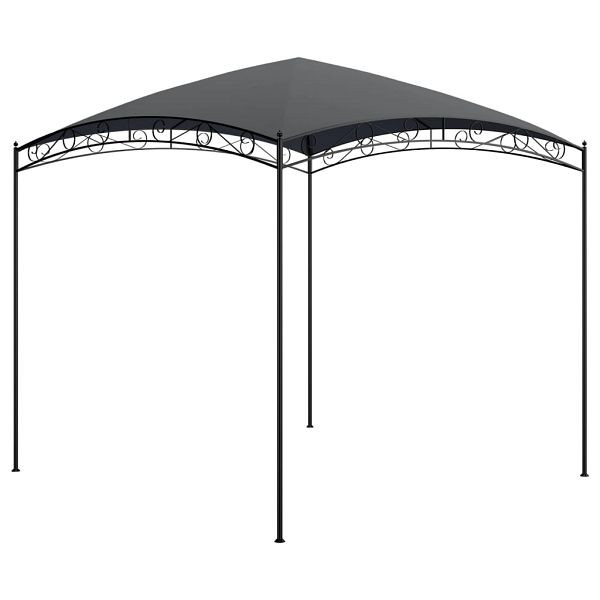 vidaXL Pavillon 3x3x2,65 m Anthrazit 180 g/m², Material: Stahl, Stoff (100% Polyester) mit PA-Beschichtung, 313908