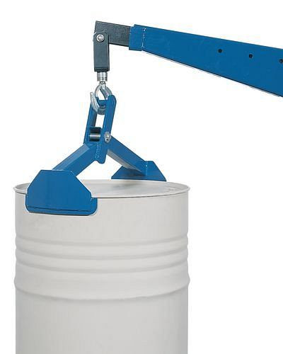 DENIOS Fasszange FZ 600, Stahl, zum vertikalen Heben von 200-l-Sicken-/Spannringfässern, 115256