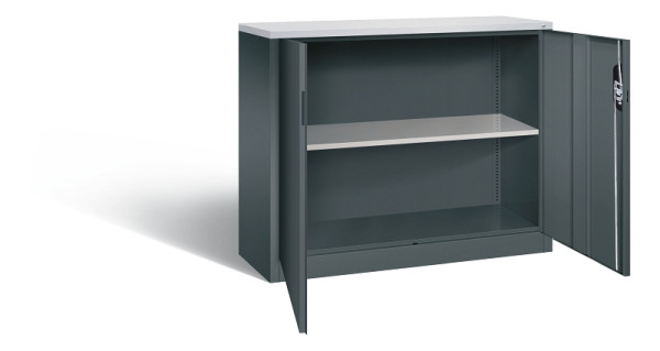 C+P Büroschrank Acurado, H1000xB1200xT400mm, 7016/7016, 9466-1200 S10426
