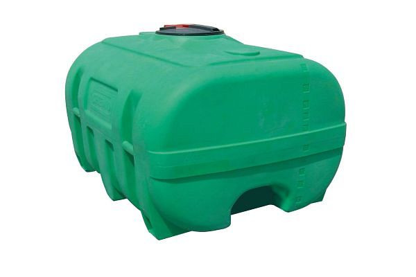 Cemo PE-Fass 3000 Liter kofferförmig, mit Klappdeckel, Ø 380 mm, grün, 11512