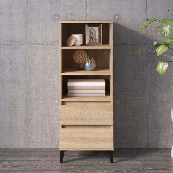 vidaXL Highboard Sonoma-Eiche 40x36x110 cm Holzwerkstoff, 821247