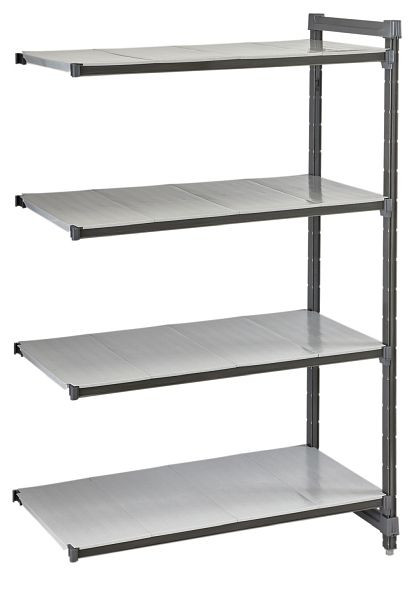 Cambro Camshelving® Basics Plus geschlossene Anbaueinheit, 190 kg pro Fachboden, 4 Fachböden, 46 x 87 x 163 cm, CBA183664S4580