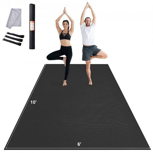 VEVOR Trainingsmatte Rutschfeste Yogamatte Fitnessstudio Gymnastikmatte 3x1,8m, DXYJD6YC10YCV2K3FV0