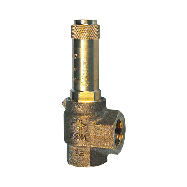 Riegler Eck-Sicherheitsventil, Sattdampf, G 3/4, Ansprechdruck 12 bar, 146670