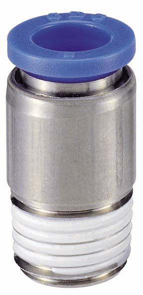 timmer B-GEkr-12-3/8-MSv-bl, Gerade Einschraubverschraubung konisch, Schlauch-Ø: 12 mm, Gewinde: 3/8", VE: 10 Stück, 03020071