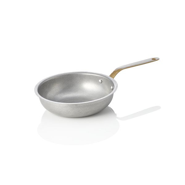 WAS Servierpfanne STEEL & STYLE VINTAGE, mit Messinggriff, Ø 16 cm, 390 ml, Chromnickelstahl, 2041016