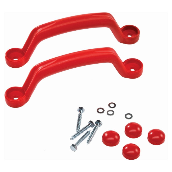 T&J Handgriffe aus Kunststoff, rot, 2 Stück/ Packung, 22278