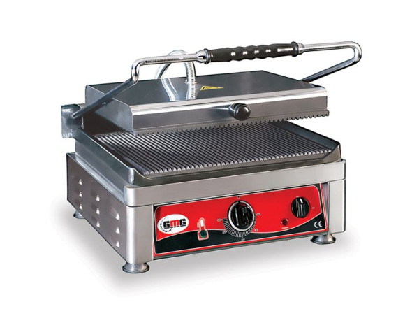 GMG Kontaktgrill - oben gerillt / unten gerillt, Grillfläche: 45 x 27 cm, Temperaturregelung einheitlich für Ober- und Unterhitze, KG2745E