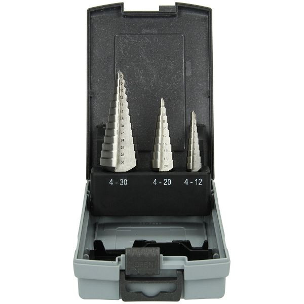 HiKOKI Stufenbohrerset gerade Nut (3-teilig) 4-12 / 4-20 / 6-30 mm, 780114