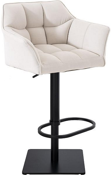 CLP Barhocker Damaso B Stoff, weiß, 101676602, 4251152687366