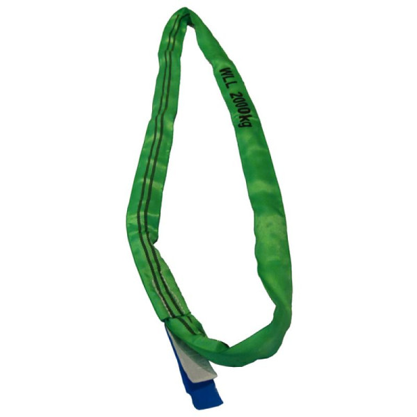 Stein HGS Rundschlinge mit Doppelmantel, 2 m / 1 m, Farbe: grün, 50002-12