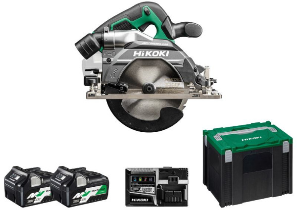 HiKOKI 36 V Akku Handkreissäge Brushless), 2 x 2.5 Ah, 66 mm Schnitttiefe, C3606DB (2.5) (HSC IV), C3606DBWPZ