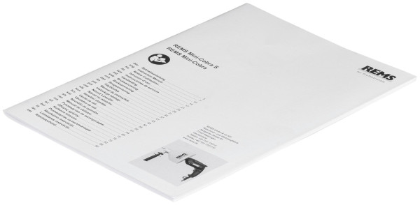 REMS Betriebsanleitung REMS Mini-Cobra, 170152 R, 4039976029353