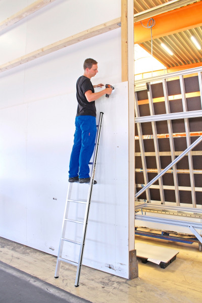 ALU-PRO Sprossenanlegeleiter, 8 Sprossen, Länge 2,31 m, 7001108