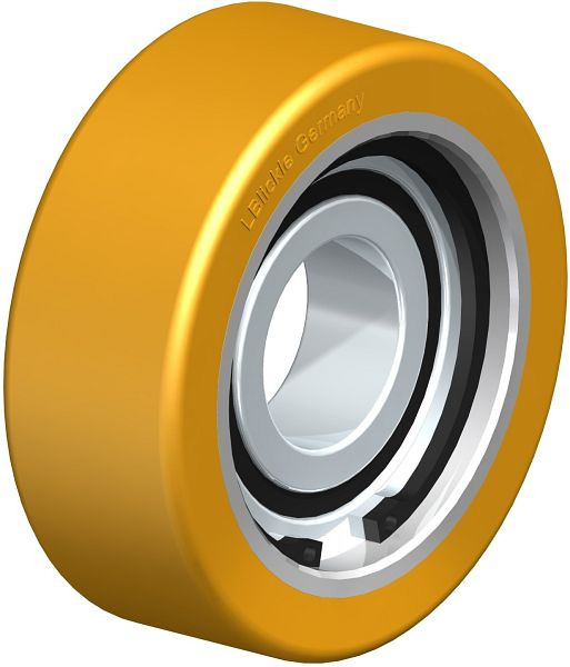 Blickle FSTH 50x18/17-10K Rad aus Blickle Extrathane®, Hellbraun, 463950