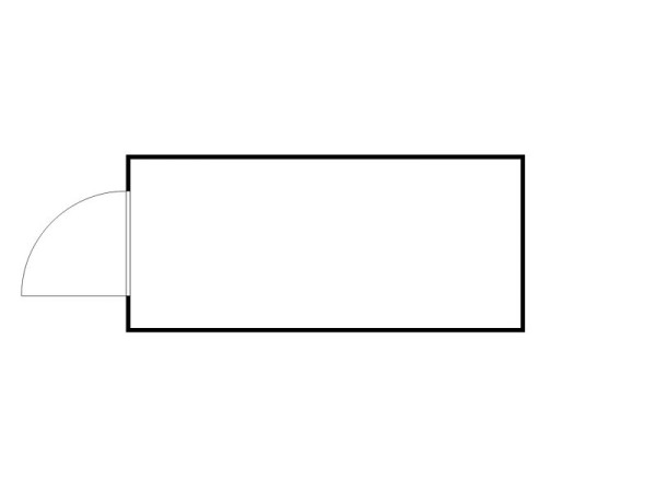 FLADAFI Materialcontainer IC Pro 1500, isoliert, mit isoliertem Boden, mit Einflügeltür auf der 2 m Seite, F2221510103-F911