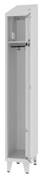 Eurobox Umkleidespind Strom, 1 Abteil, mit Steckdose, 300 mm mit Füßen, 1001-030101
