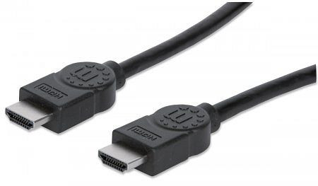 MANHATTAN High Speed HDMI-Kabel mit Ethernet-Kanal, HEC, ARC, geschirmt, schwarz, 10 m, 323246