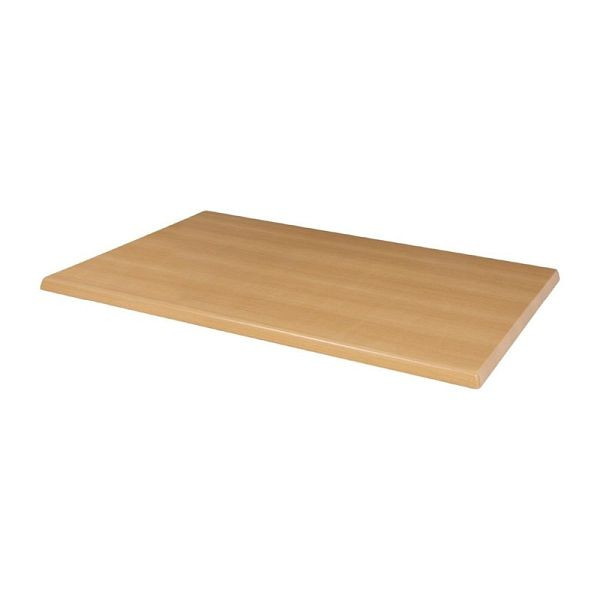Bolero Rechteckige Tischplatte Buche, 120 x 80 cm, vorgebohrt, CW130