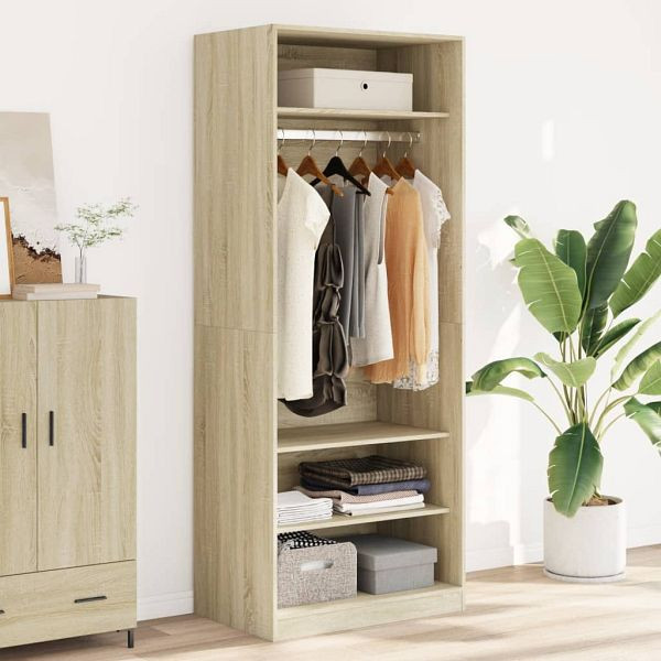 vidaXL Kleiderschrank Sonoma-Eiche 80x50x200 cm Holzwerkstoff, 3307695