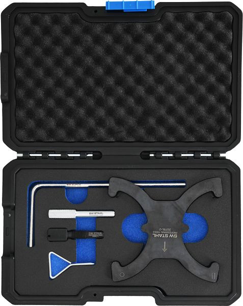 SW-Stahl Motor-Einstellwerkzeugsatz, Ford, zum Arretieren der Nocken- und Kurbelwelle an 1.6 16V Ti-VCT sowie 2.0 und 2.2 l TDCi Motoren, 26373L