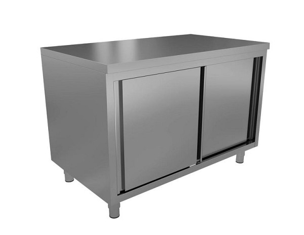 Unninox Europe Arbeitstisch mit Schiebetüren 1600x700x850 mm (BxTxH), WT-1607085-S