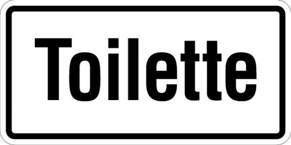 Schilder Klar WC-Kennzeichnung Toilette, 100x50 mm Folie selbstklebend, 12/00