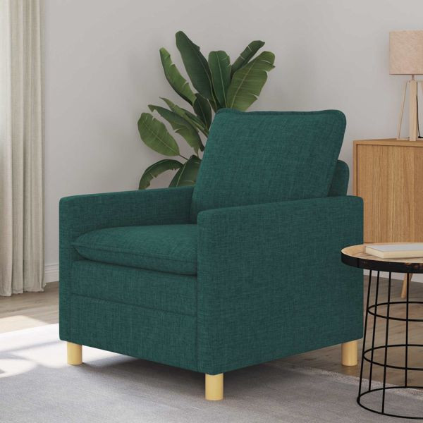 vidaXL Sofa Dunkelgrün 76 x 81 x 87,5 cm Stoff, 42028751