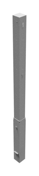 Schake Absperrpfosten Stahlrohr 70 x 70 mm herausnehmbar, mit Profilzylinderschloss, feuerverzinkt, ohne Öse, 470Z