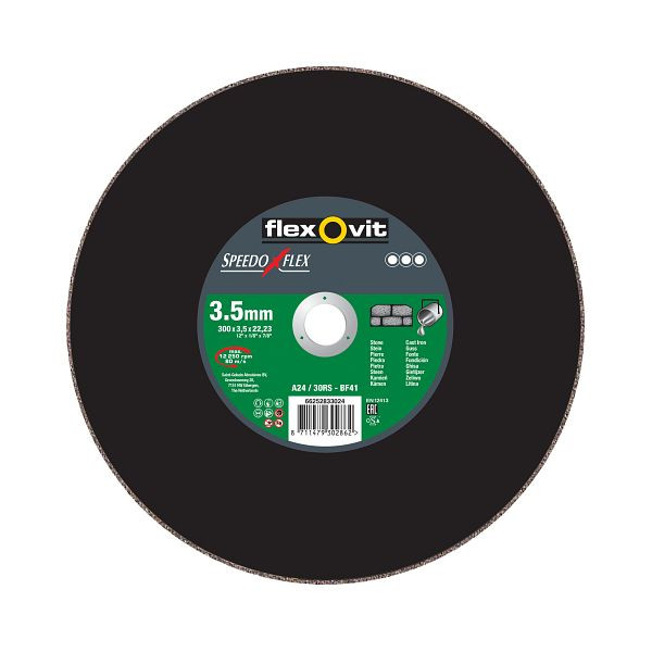 Flexovit Speedoflex für Trennschleifer STEIN, C 24/30 RS-BF41, Holmbohrung: 22,23 mm, VE: 10 Stück, 66252833024