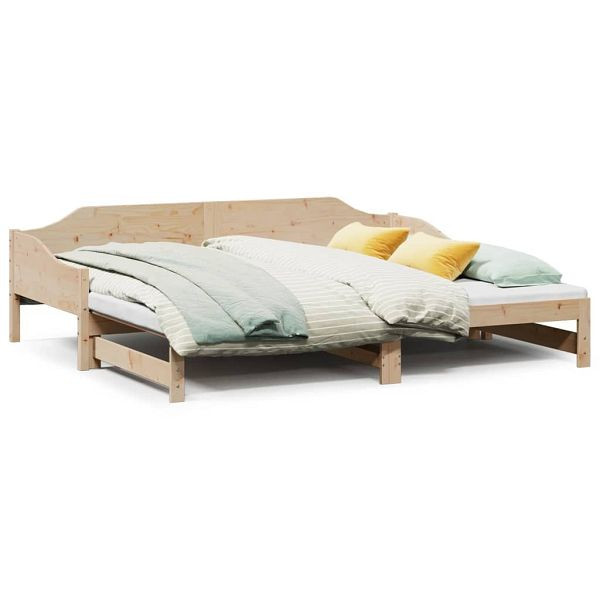 vidaXL Tagesbett Ausziehbar 90x190 cm Massivholz Kiefer, 850908