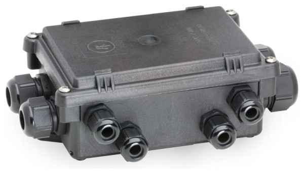 HELLA Kabelverbindungsdose, Flachsteckanschluss 6.3mm, 12-polig, Anschlussanzahl: 76, 12 Ausgänge, 8KV 177 785-007