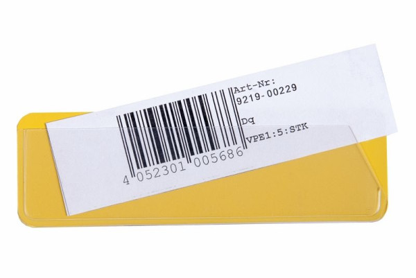 Eichner Etikettenträger, Größe: 40 x 120 mm, magnethaftend, gelb, VE: 50 Stück, 9218-04042