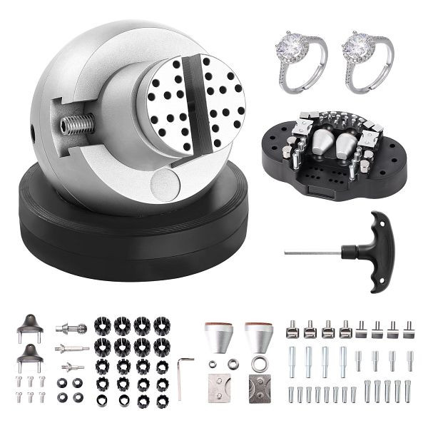 VEVOR Schmuck Kugelschraubstock Gravierwerkzeug 127 mm Kugeldurchmesser 98 mm Max. Öffnung, WNXZSZYHDGHJQ1VD3V0