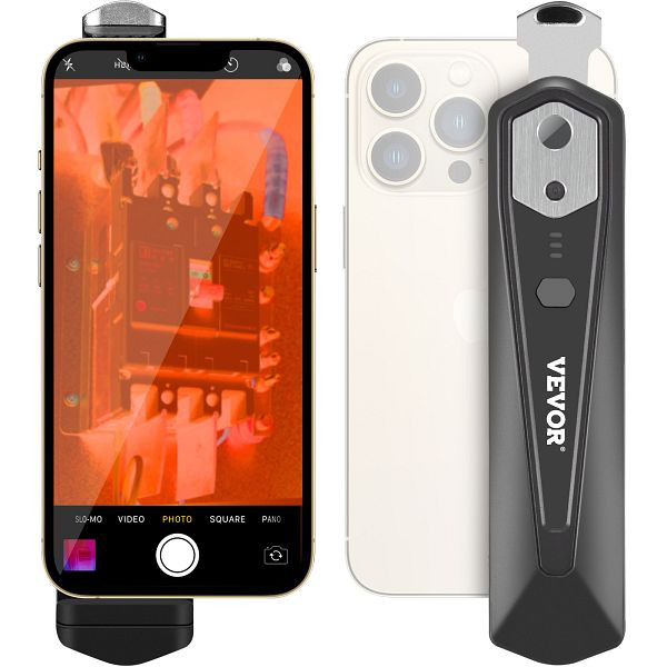 VEVOR Wärmebildkamera für Android & IOS 256 x 192 IR-Auflösung mit WLAN, KDSRCXY2561956M8NV0