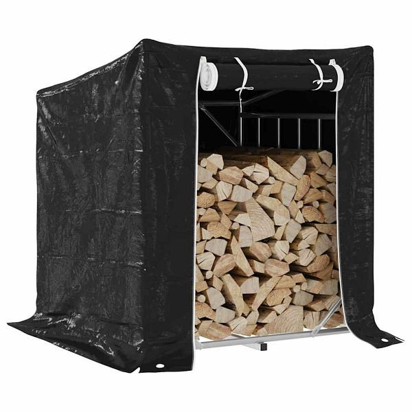 vidaXL Brennholzregal mit Regenschutz 100,5x80,5x110,5 cm, 4104938