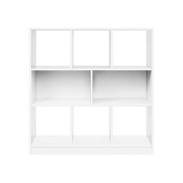 VASAGLE Bücherregal 97,5 x 30 x 100 cm 8 Fächer Weiß, LBC52WT